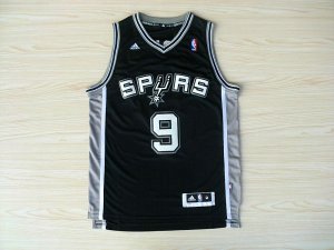 Maillot De Basket San Antonio Spurs Tony Parker 9 Tissus Sportif Fans Edition Noir